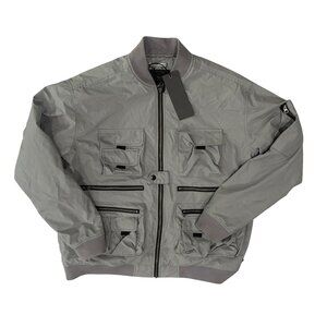 MADISON SUPPLY Utility Bomber Jacket in Grey
